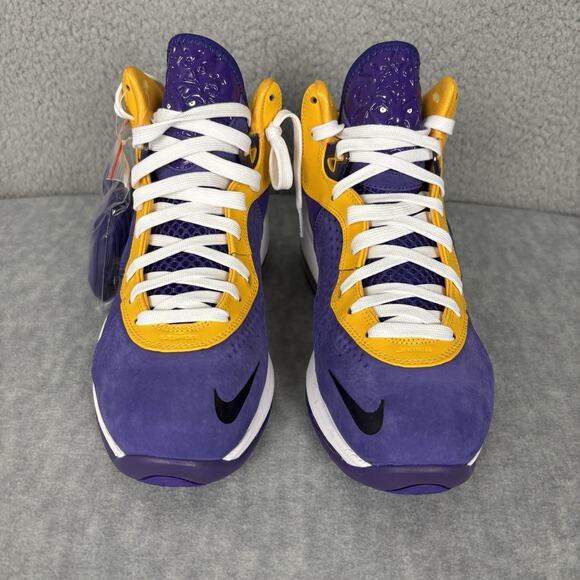 Nike Lebron VIII 8 QS Laker's Court Purple Gold DC8380-500 Men's Size 8.5 - Picture 5 of 16